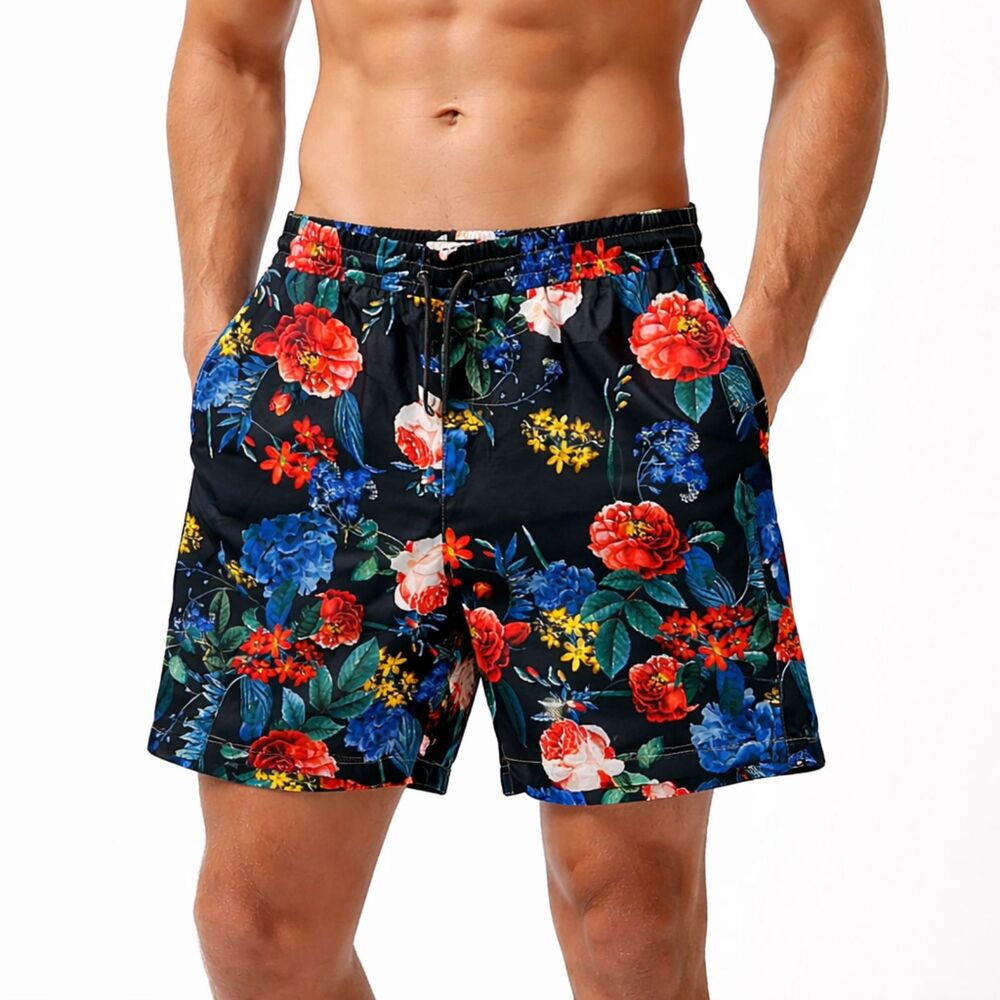 Madison Noir Men's Swim Trunks Large (AU XXL) NWOT Tropical Floral